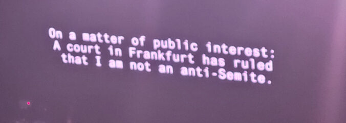 Message von Roger Waters vor dem Konzert in Köln